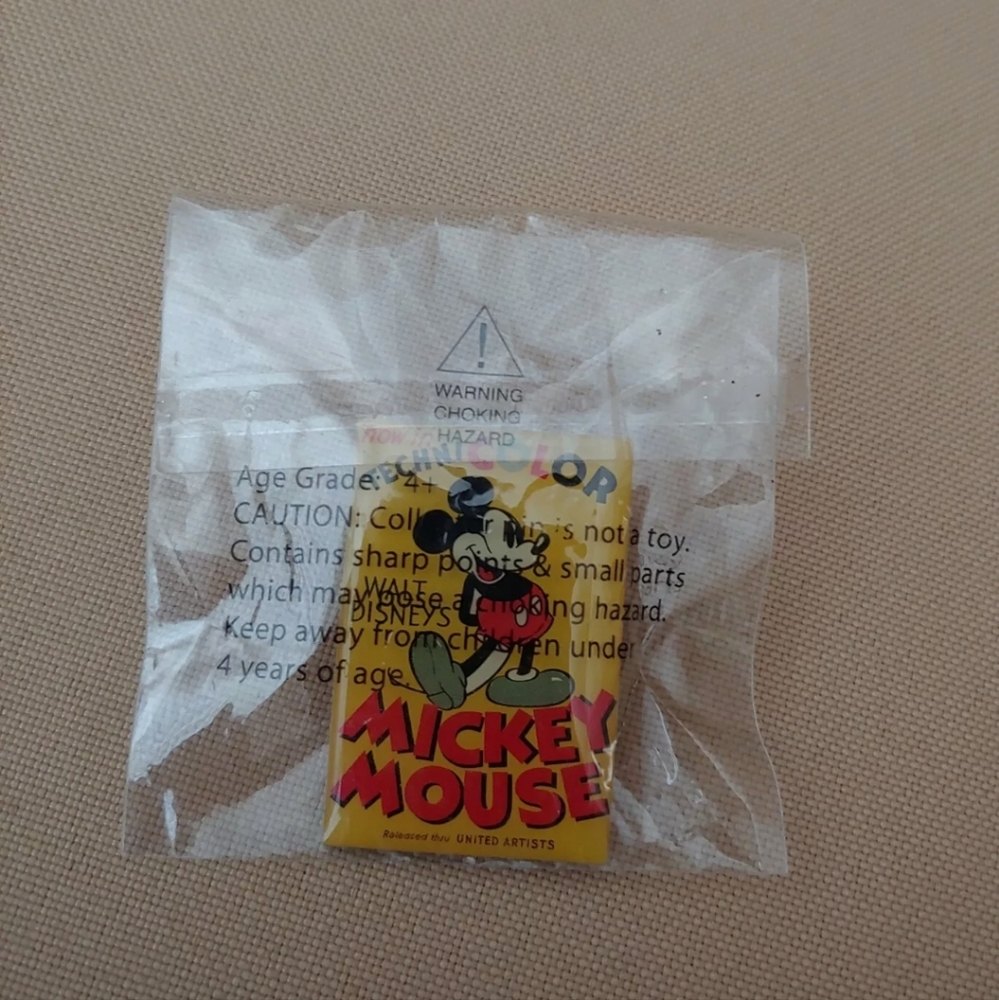 Mickey Mouse Original Vintage Pin Now in Techni Color